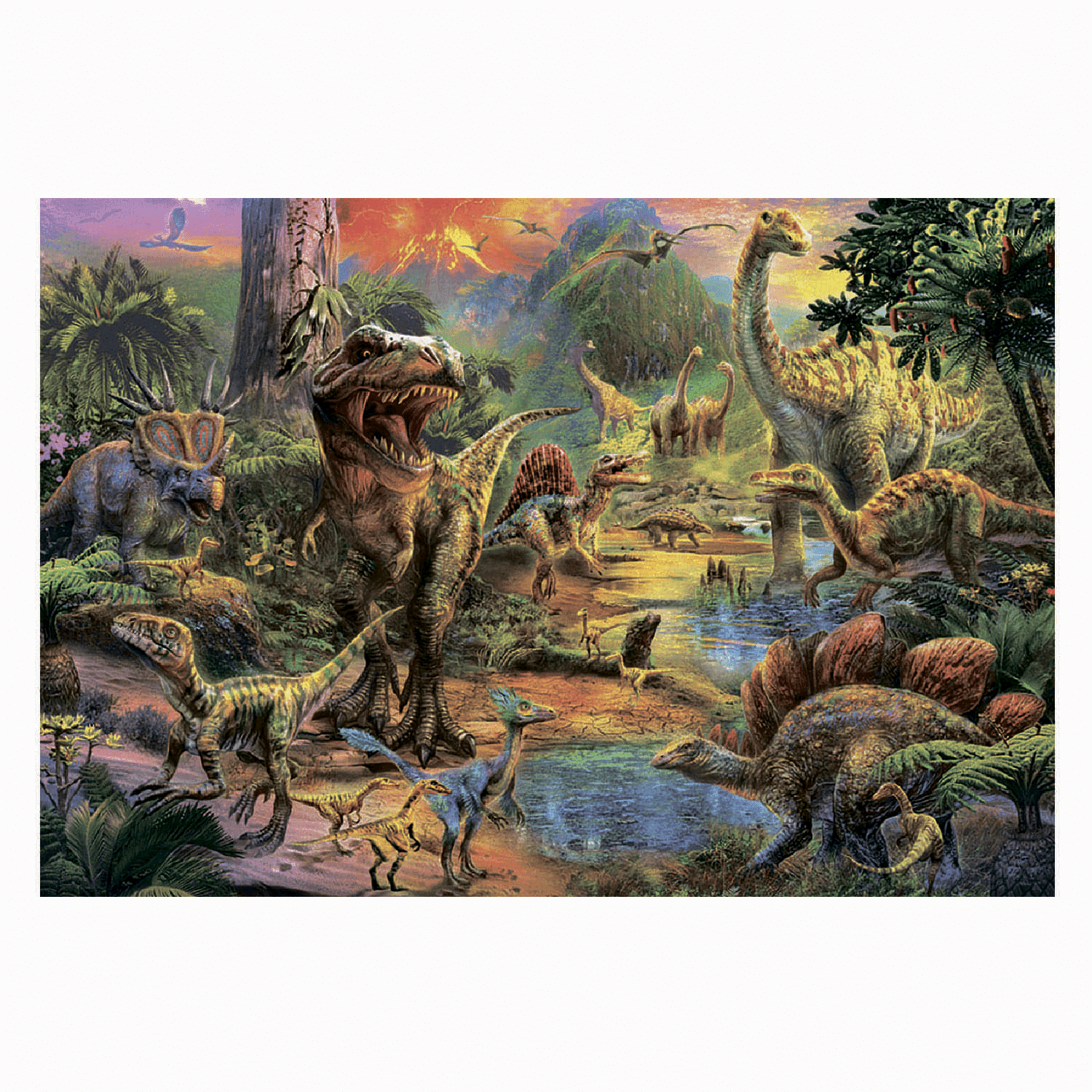 Пазл 1000 деталей EDUCA Земля динозавров - фото 2