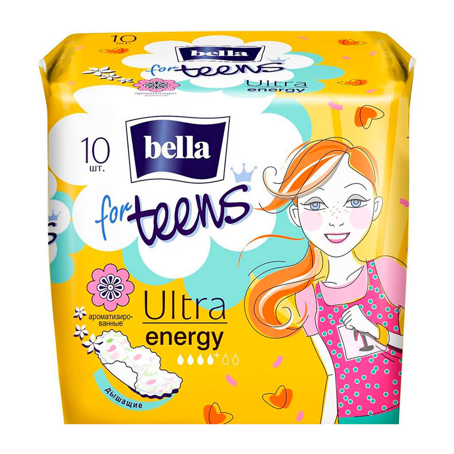 Гигиенические прокладки BELLA for Teens Energy 10 шт - фото 1
