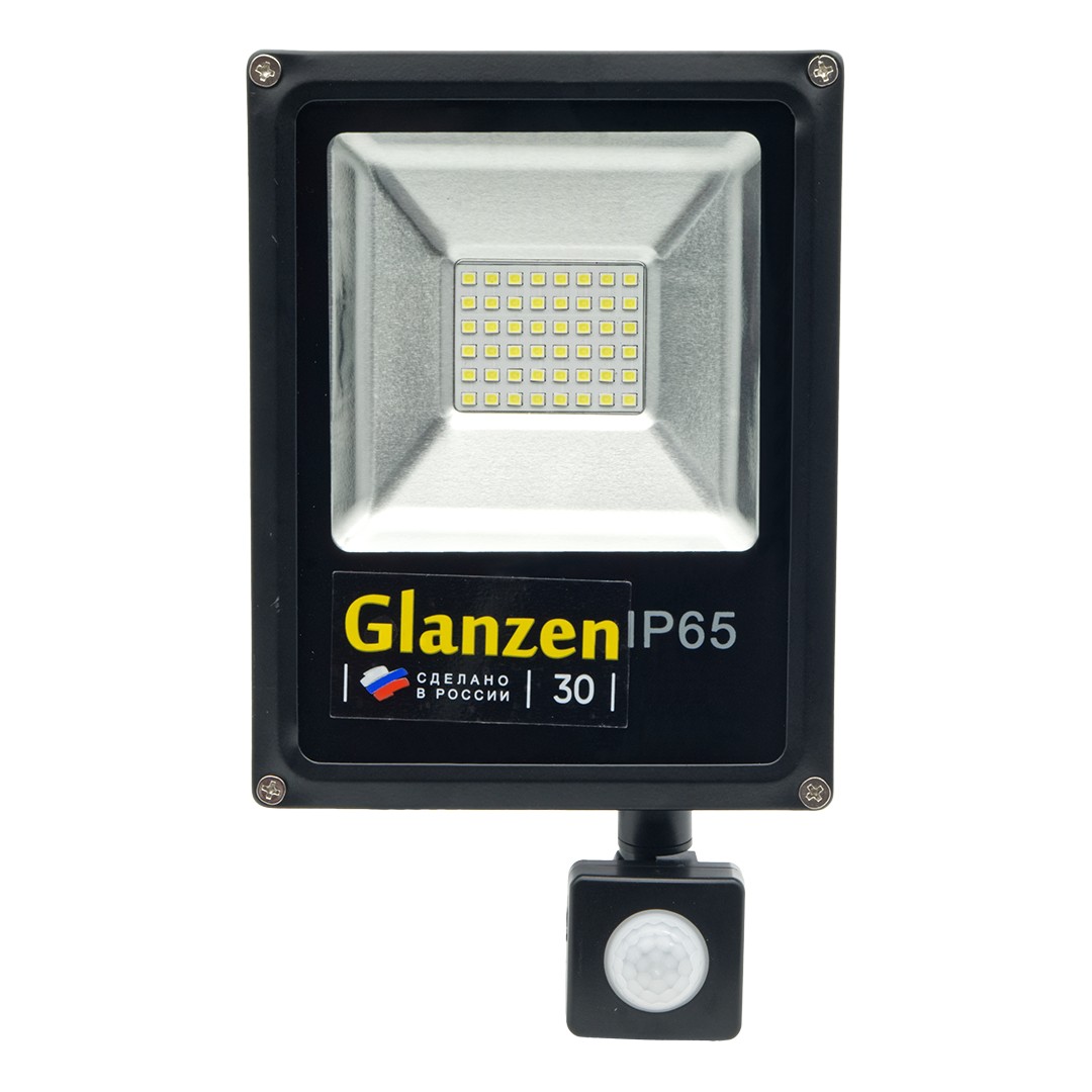 Светодиодный прожектор GLANZEN FAD-0012-30 c датчиком движения - фото 2