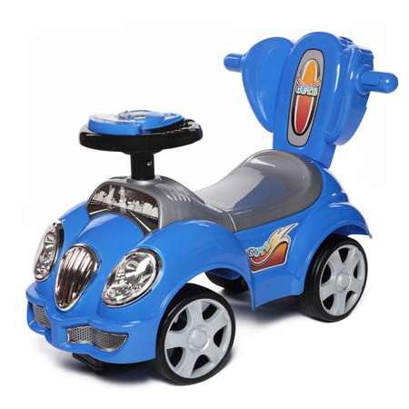 Каталка BabyCare Cute Car резиновые колёса синий