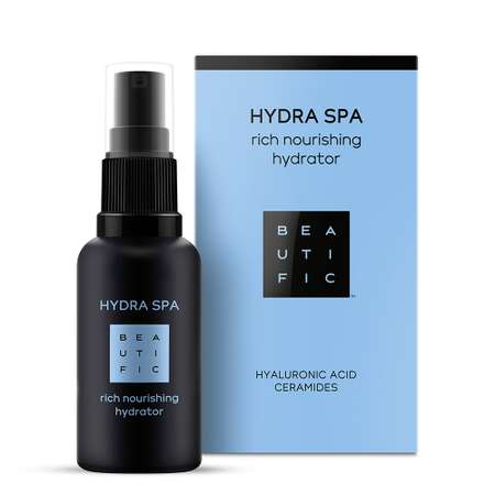 Крем для лица BEAUTIFIC Hydra SPA для сухой и комбинированной кожи с гиалуроновой кислотой и церамидами 30мл