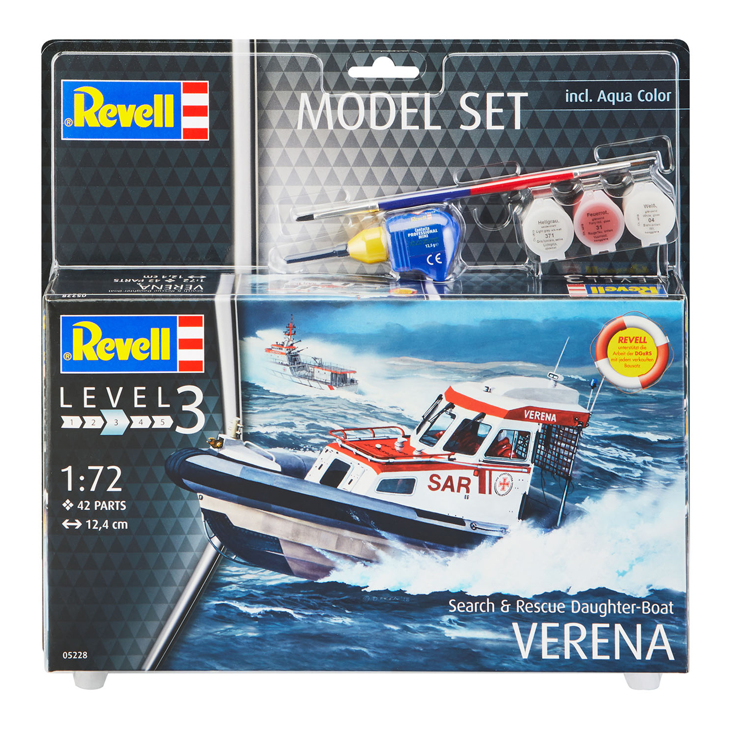 Сборная модель Revell Поисково-спасательное судно DGzRS Verena 65228 - фото 5