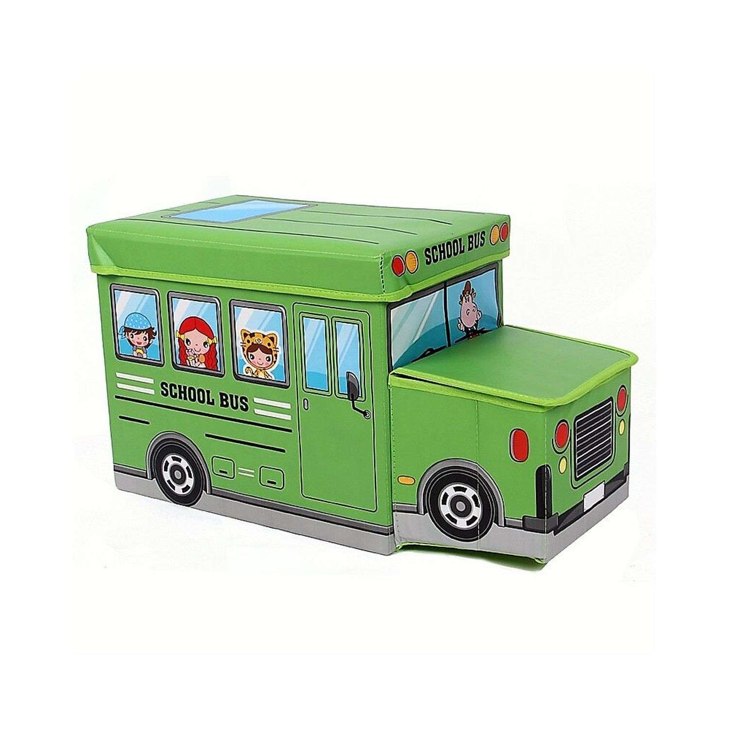 Короб для игрушек Uniglodis Автобус зеленый - фото 1