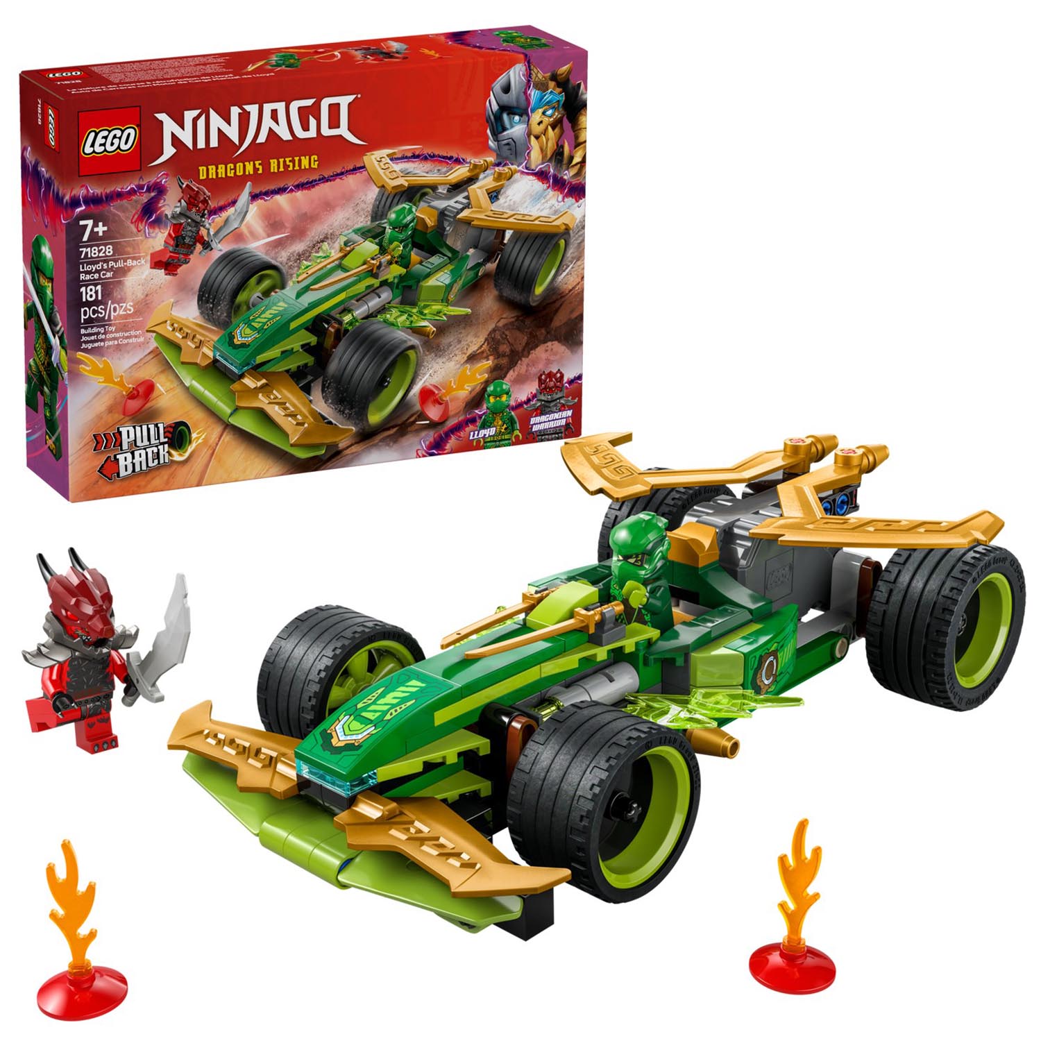 Конструктор детский LEGO Ninjago Гоночный автомобиль Ллойда - фото 1