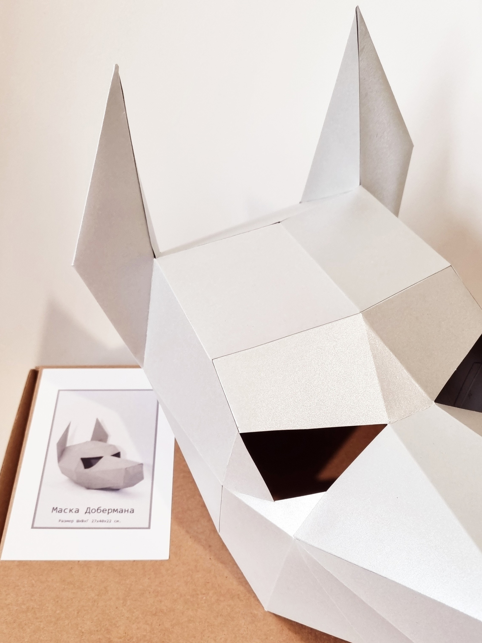 3D конструктор Стильный декор Оригами доберман набор доберман - фото 5