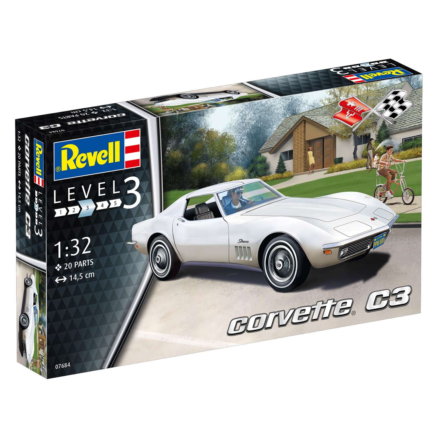 Сборная модель Revell Автомобиль Chevrolet Corvette C3 07684 - фото 3