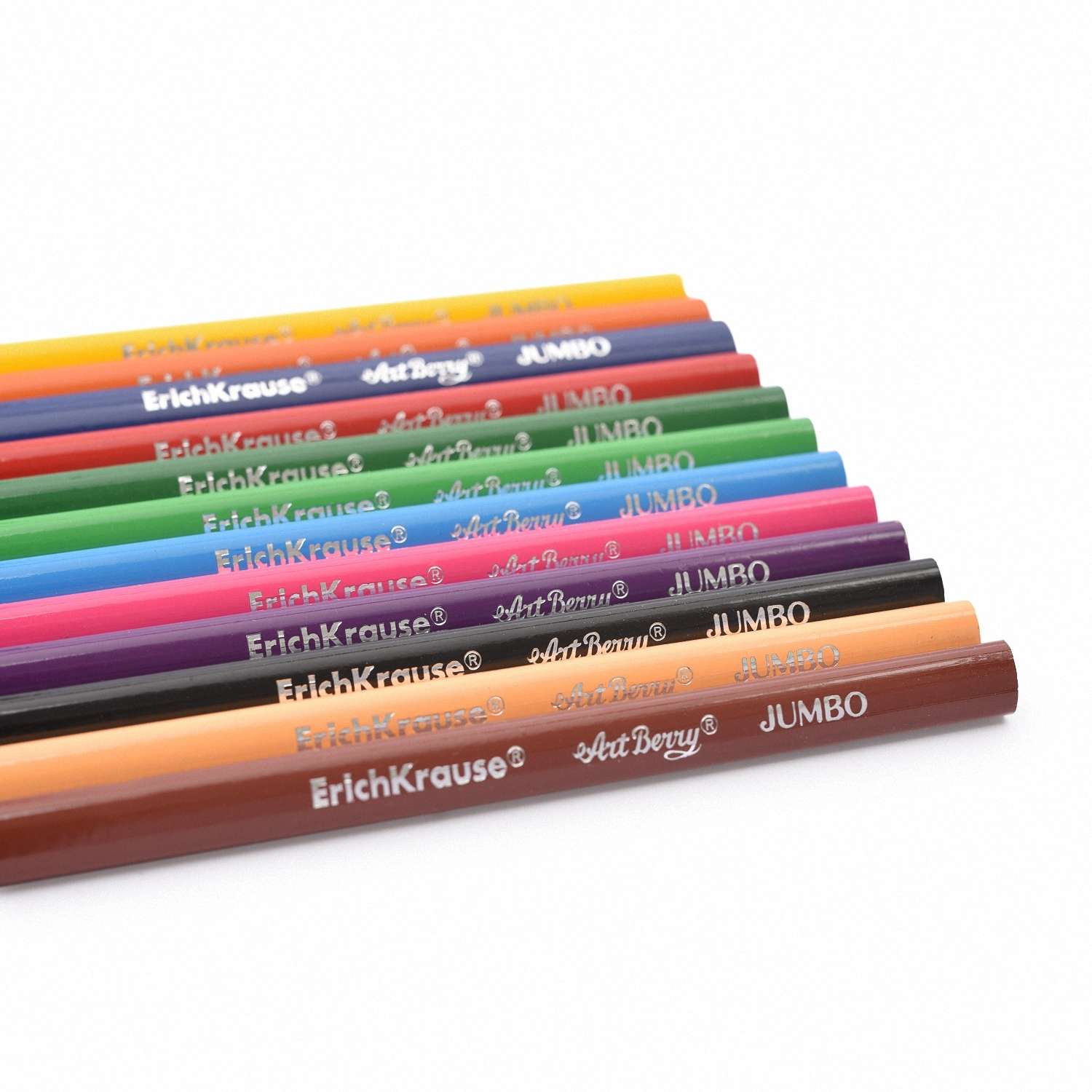 Карандаши цветные ArtBerry Джамбо с точилкой 12цветов 32474 - фото 6