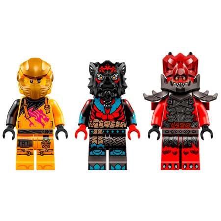 Конструктор детский LEGO Ninjago Штормовой супер-самолёт Раса и Арин