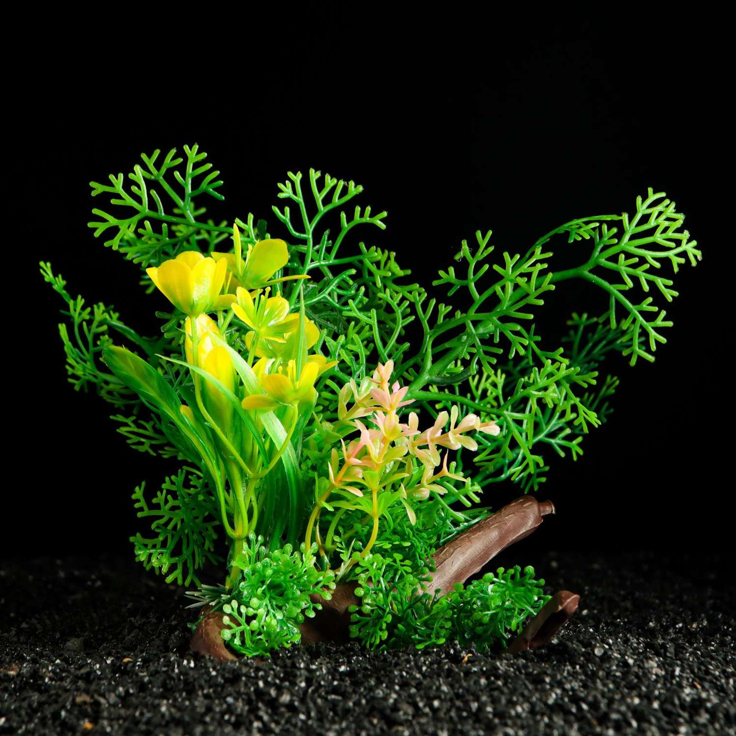 Растение для аквариума Пижон Аква на платформе в виде коряги 18 см - фото 2