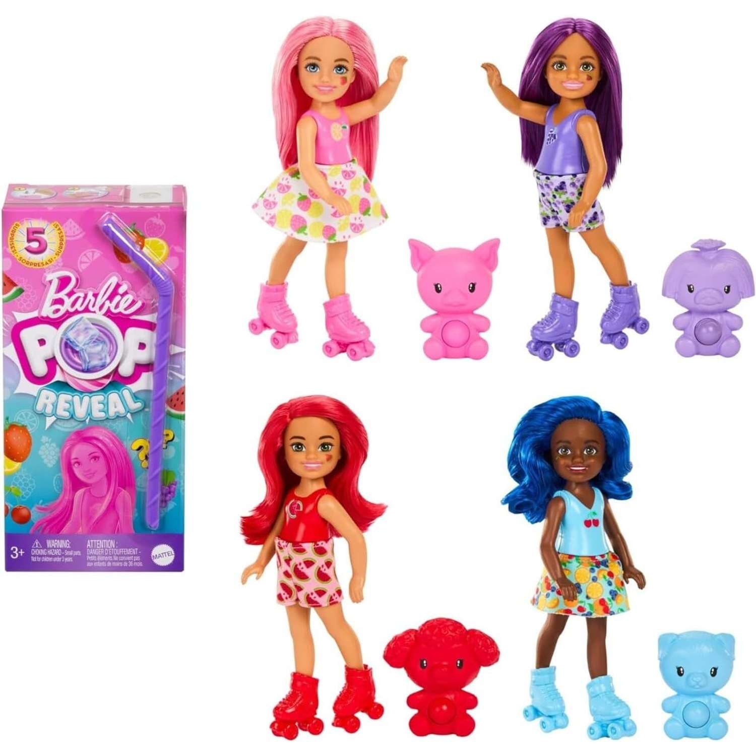 Кукла Barbie Pop! Reveal Chelsea Fruit Series Sortiment HRK58 HRK58 - фото 1
