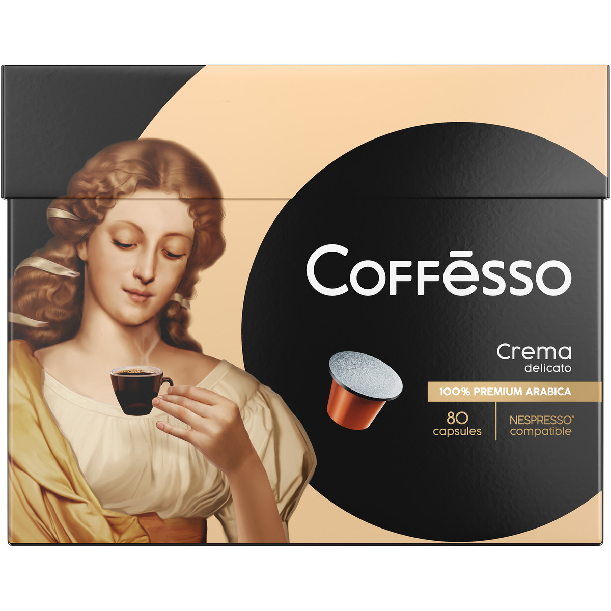 Кофе в капсулах Coffesso Crema Delicato набор 80 шт по 5 гр - фото 1