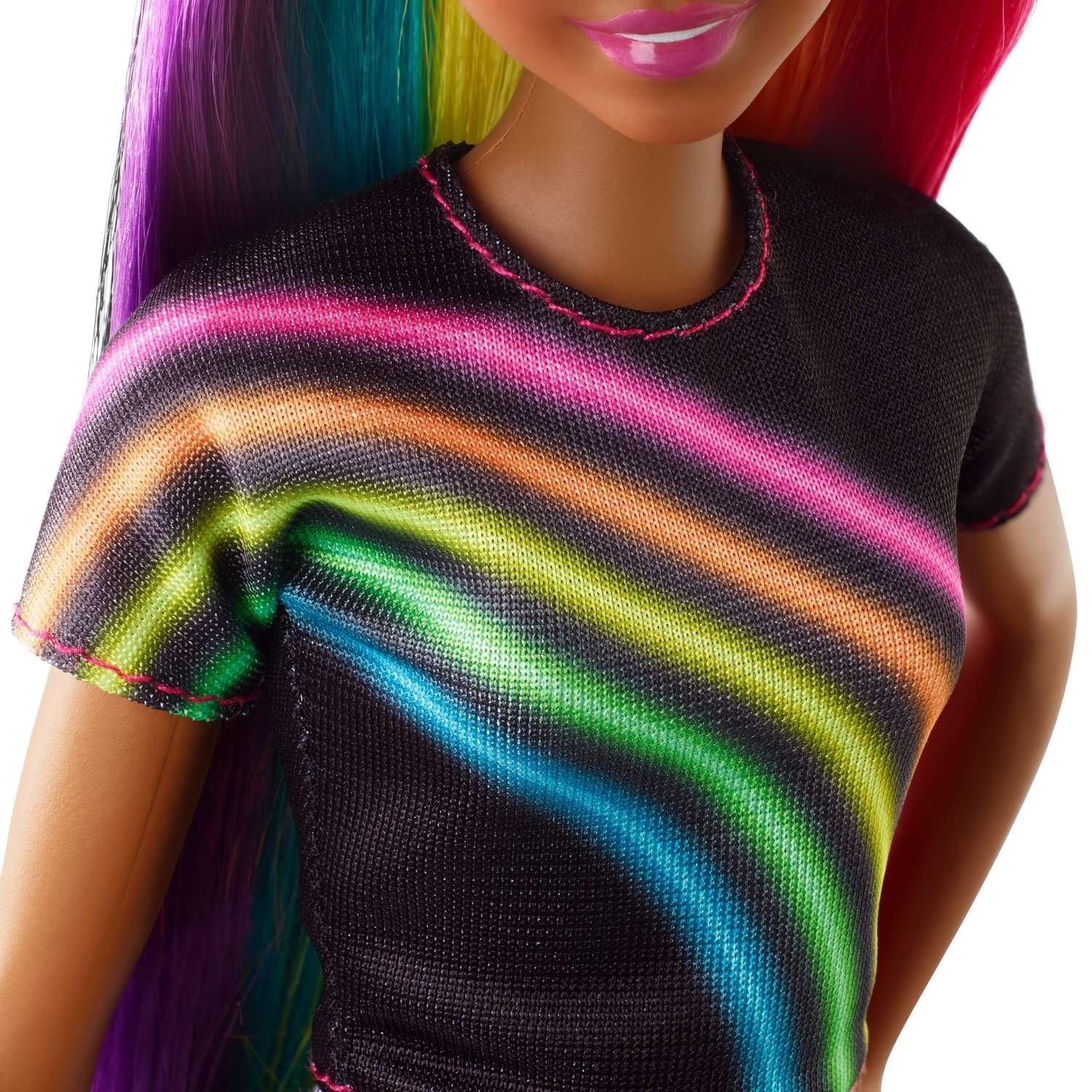 Кукла Barbie с радужной мерцающей прической FXN97 FXN97 - фото 11