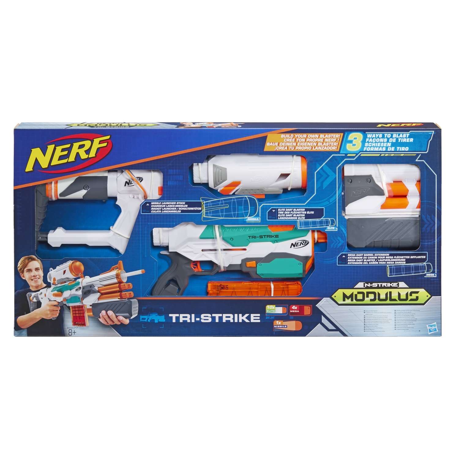 Бластер Nerf Modulus Tri Strike (B5577EU4) - фото 3