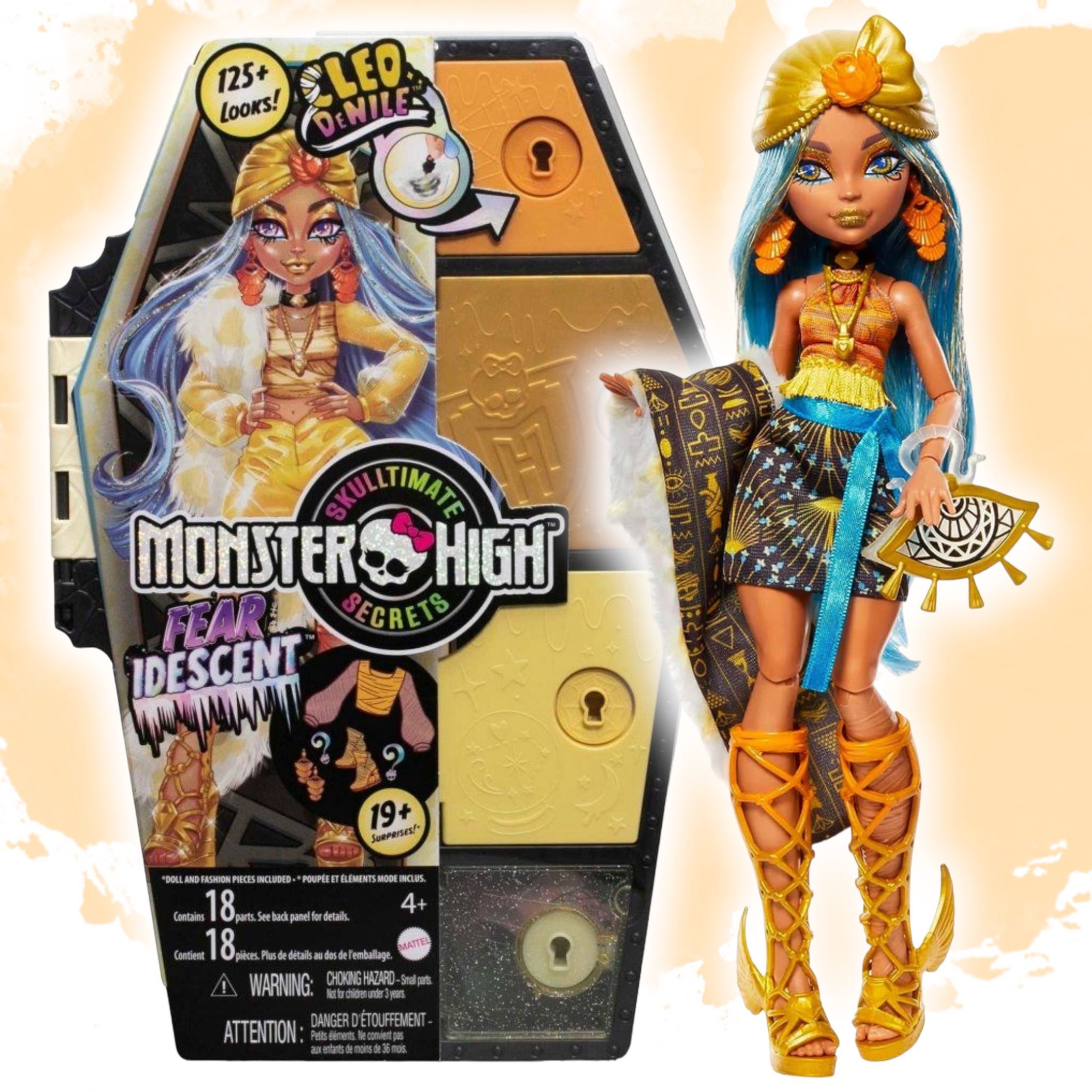 Кукла Monster High Skulltimate Secrets Series 2 Cleo HNF76 HNF76 - фото 6