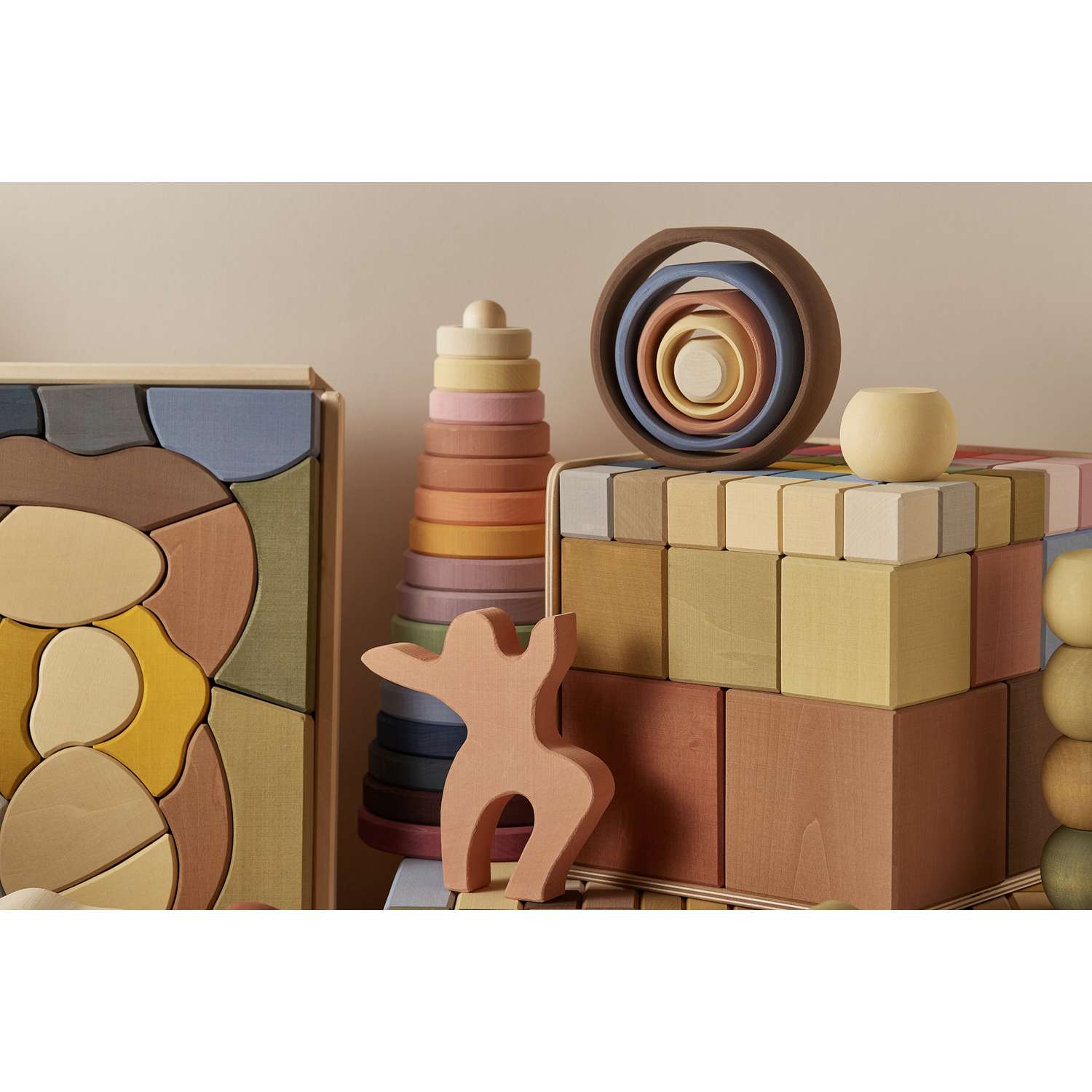 Развивающая игрушка RADUGA GRËZ Большой тройной набор спокойные цвета - фото 2