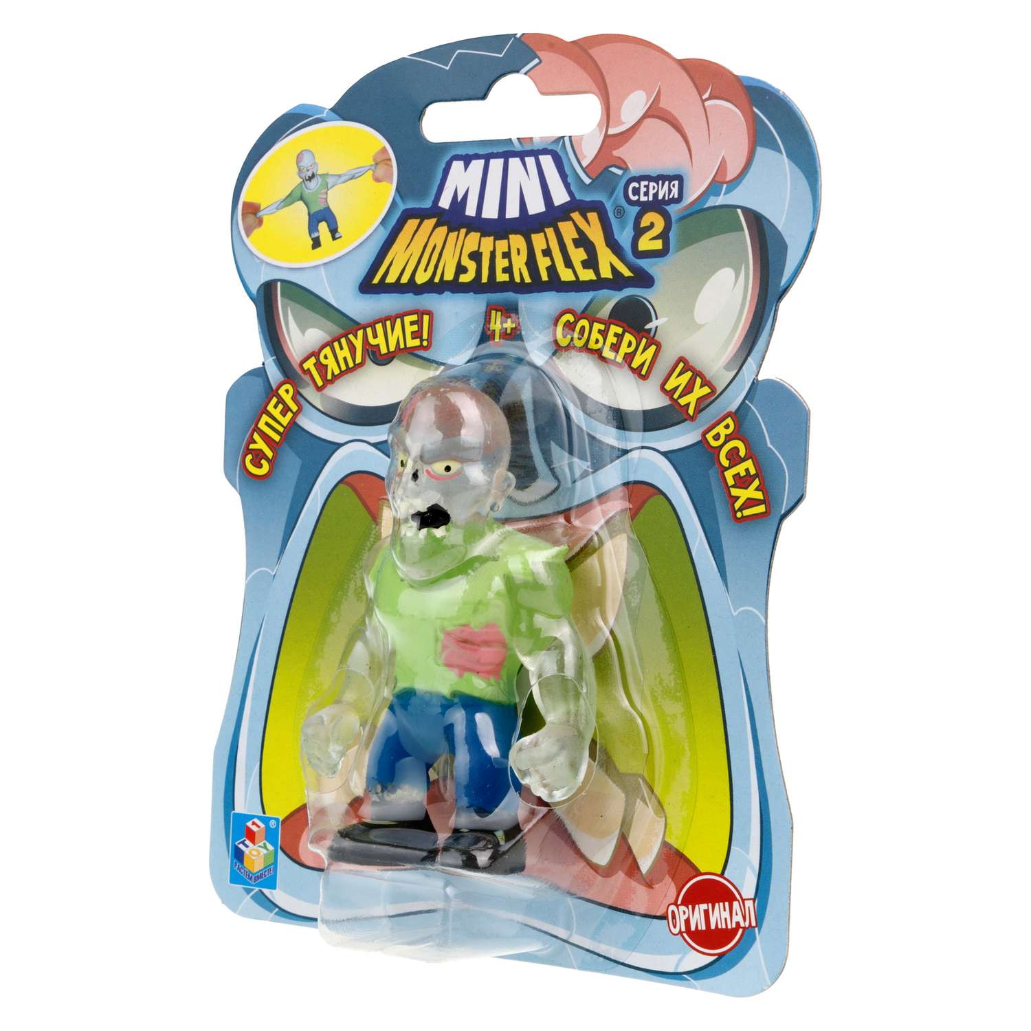 Игрушка тягун 1Toy Monster Flex Mini 2 в ассортименте Т23838 - фото 58