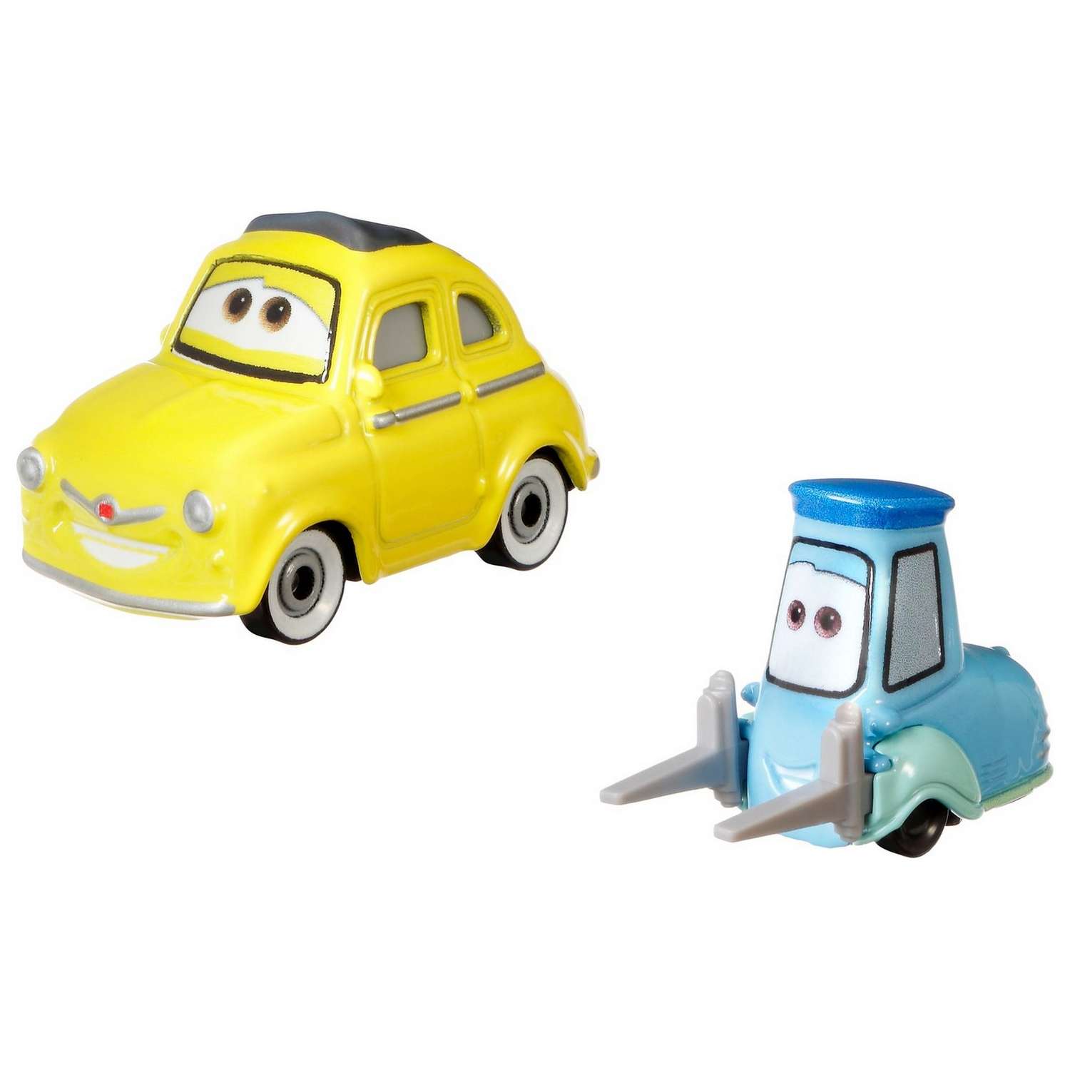 Машинка Cars Герои мультфильмов Луиджи и Гвидо масштабная HFB64 DXV29 - фото 1