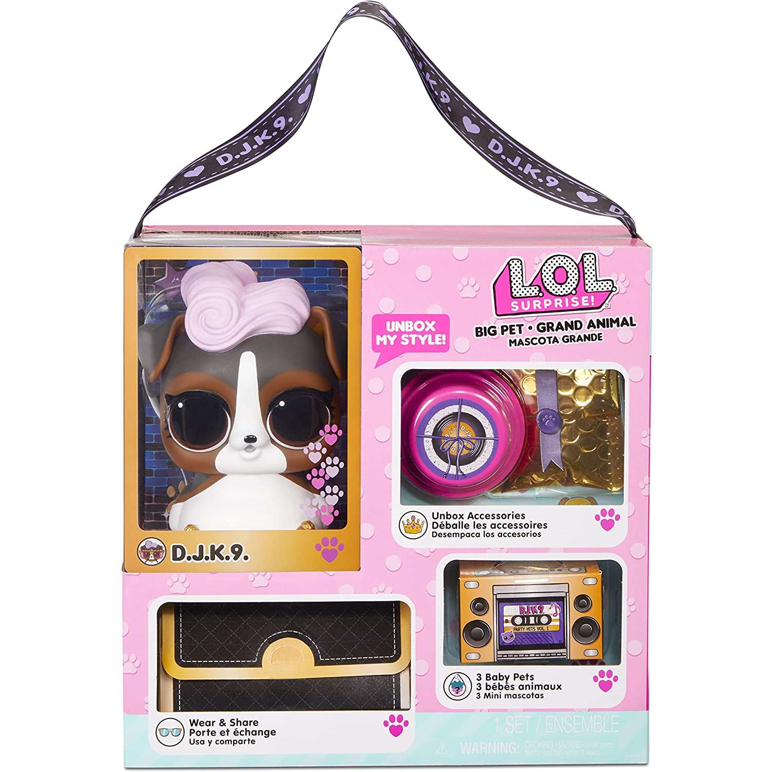Игровой набор с куклой L.O.L. Surprise! Big Pets DJ K.9 577706 - фото 1