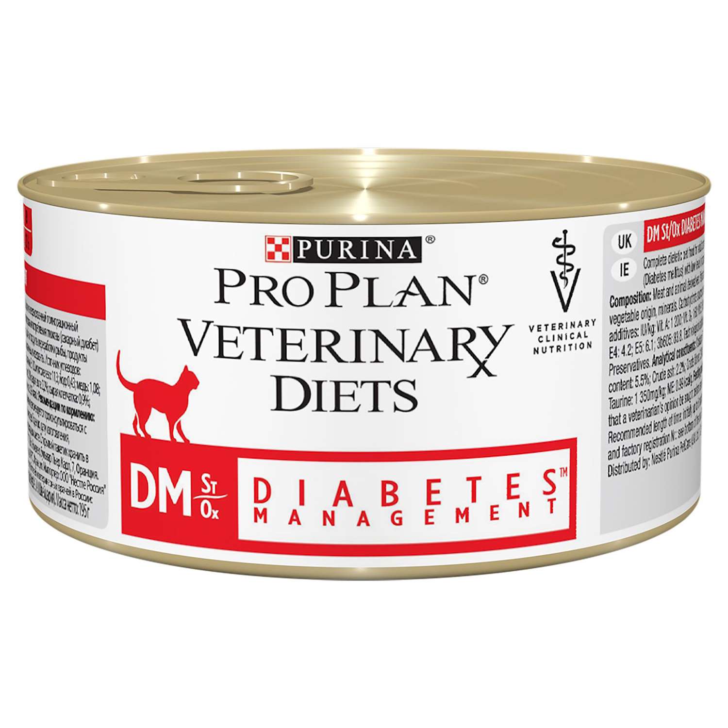 Корм для кошек Purina Pro Plan Veterinary diets DM при диабете консервированный 195г - фото 1