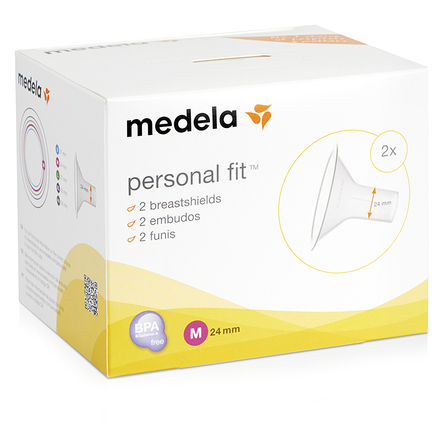 Воронка для молокоотсоса Medela Personal Fit M 2шт 008.0338. - фото 1