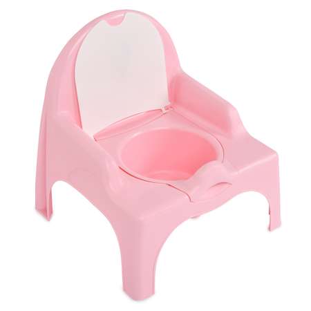 Стульчик туалетный Полимербыт Розовый 4313828