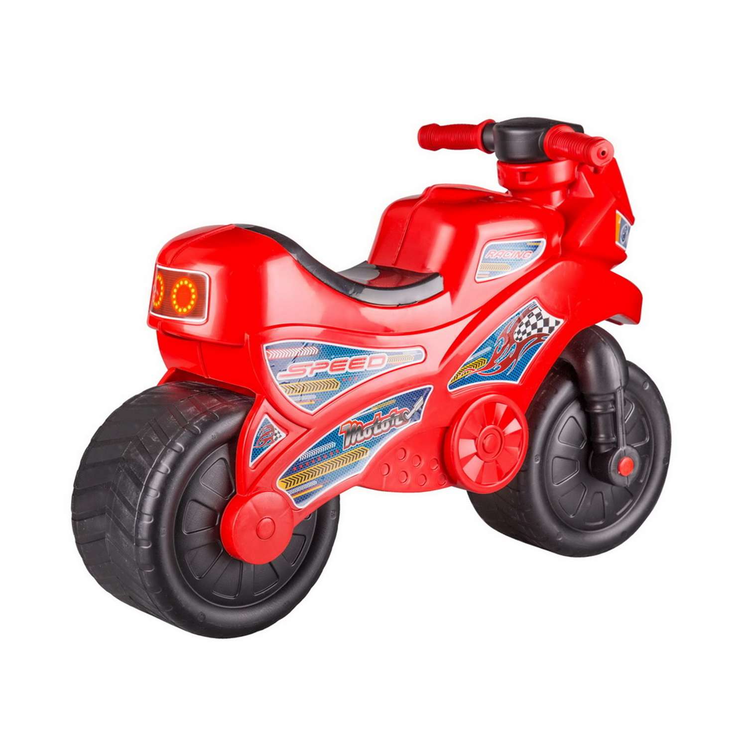Каталка детская Альтернатива Мотоцикл красный - фото 2
