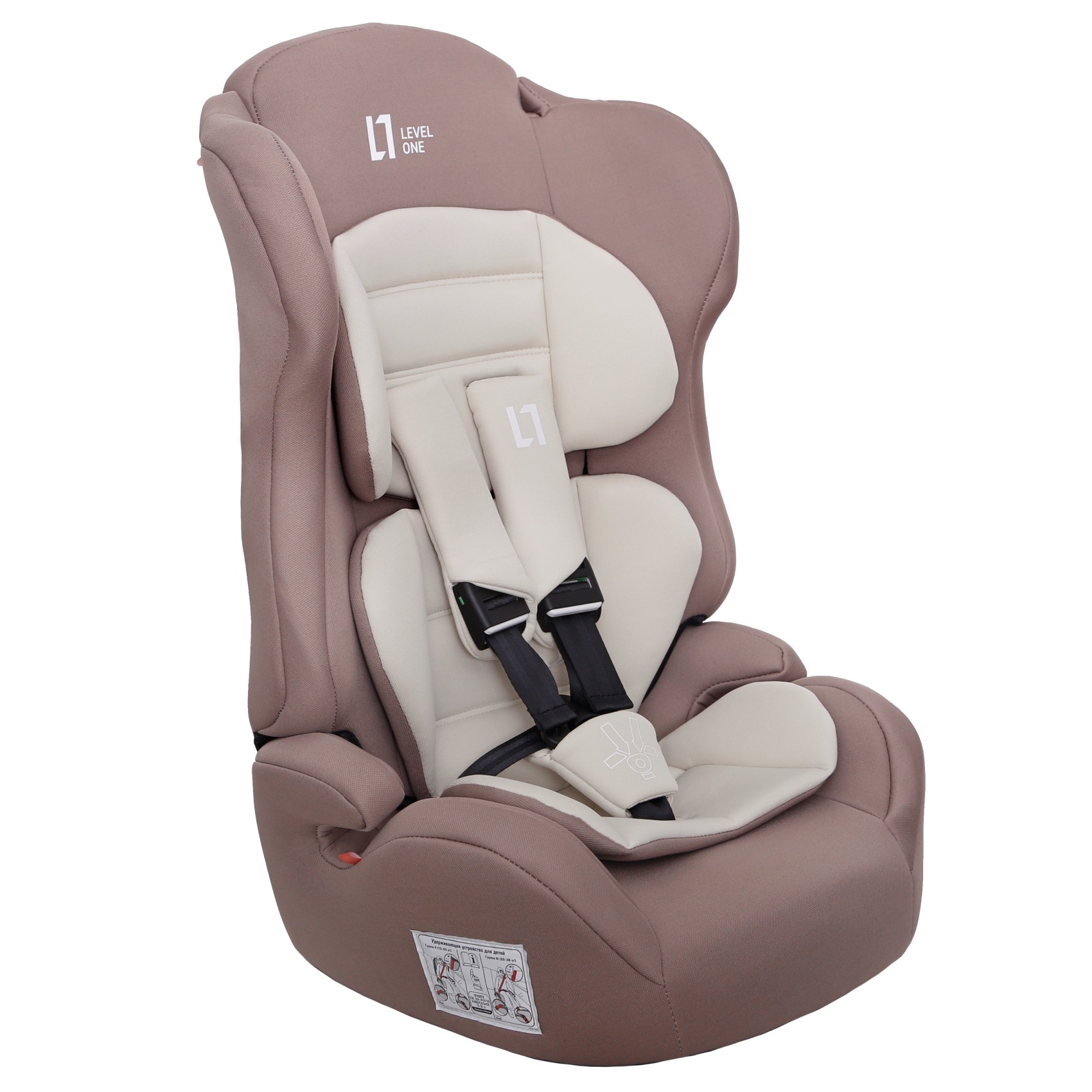 Детское автокресло Еду-Еду KS 545 Lux I/II/III серия Level One beige - фото 4