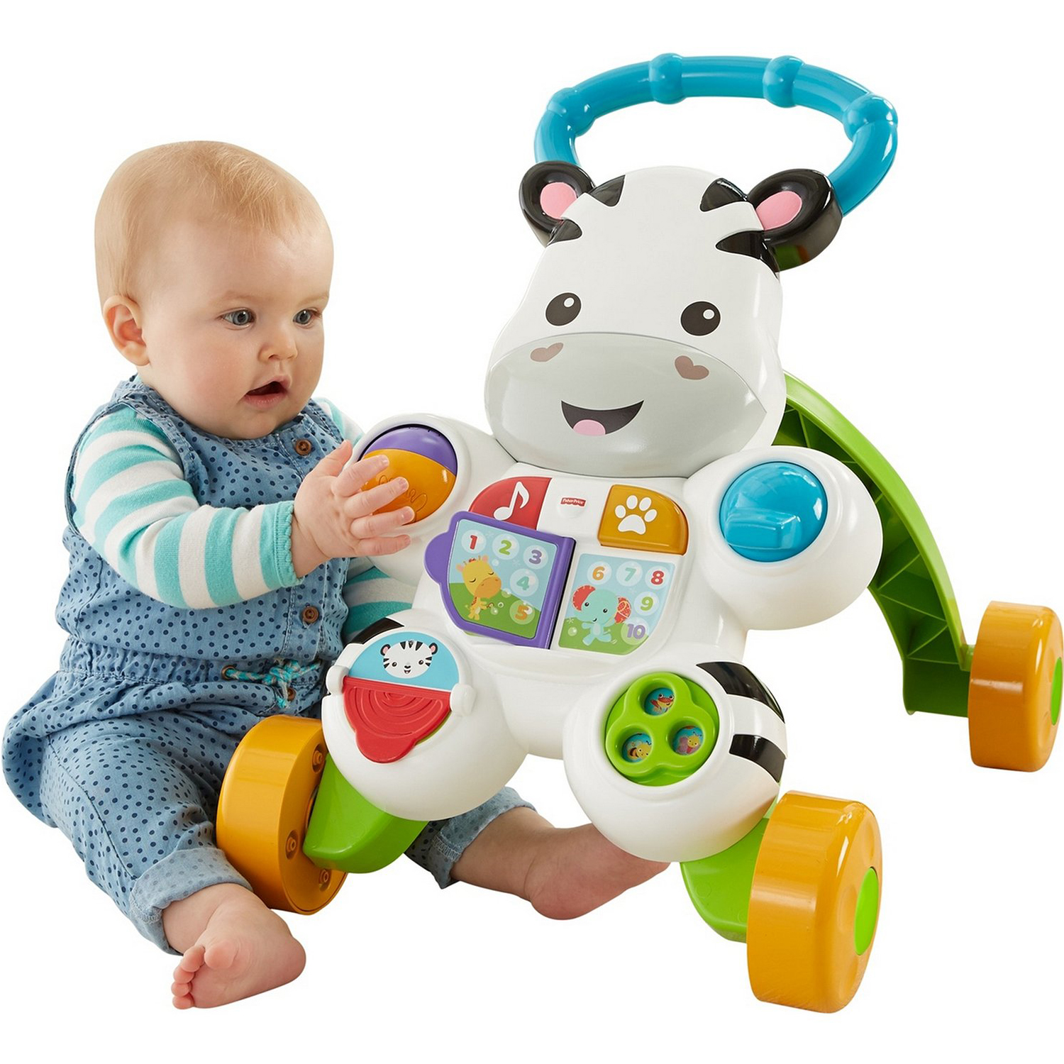 Игрушка Fisher Price Игрушка-каталка Зебра - фото 7