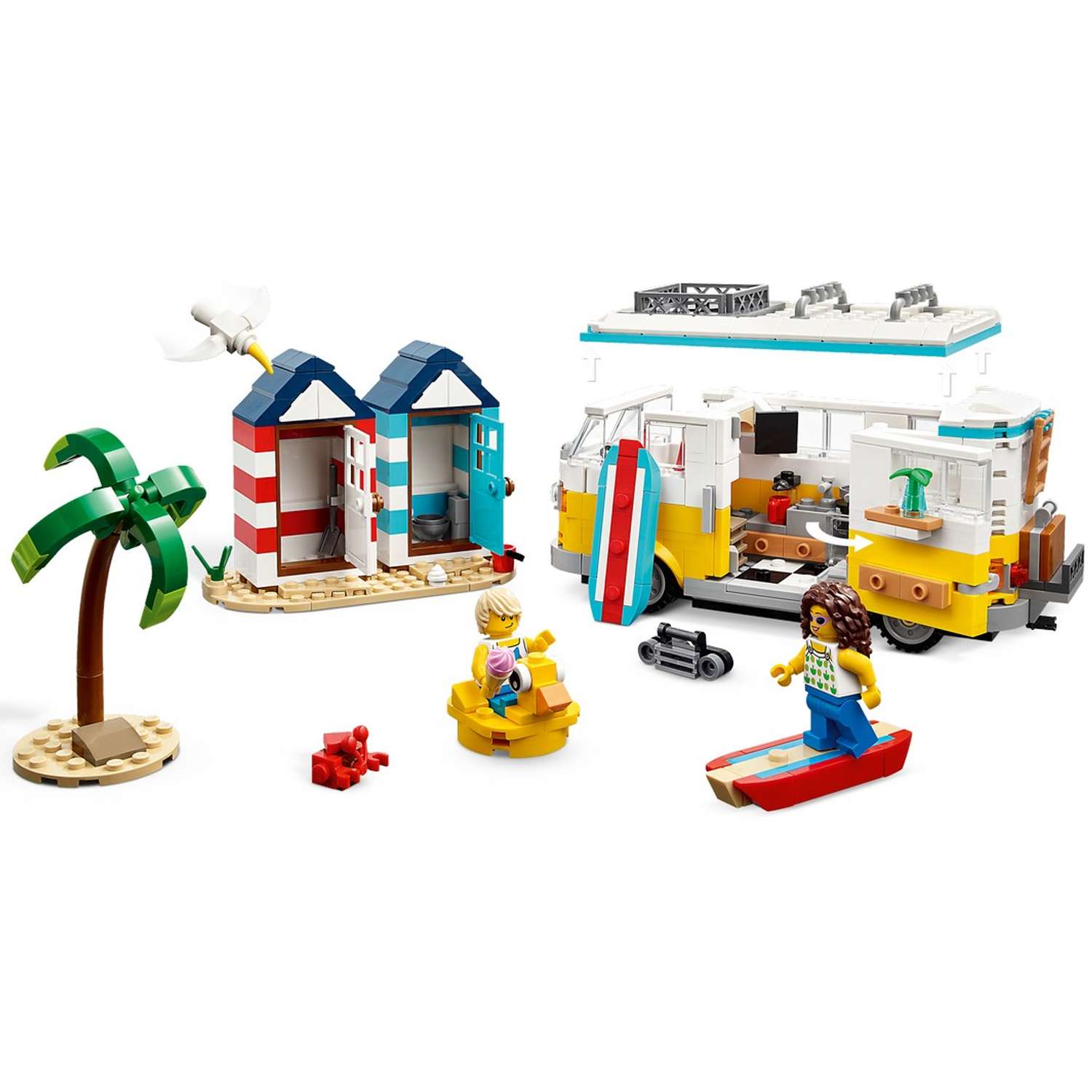 Конструктор детский LEGO Creator 3-in-1 Туристический фургон на пляже 31138 - фото 8