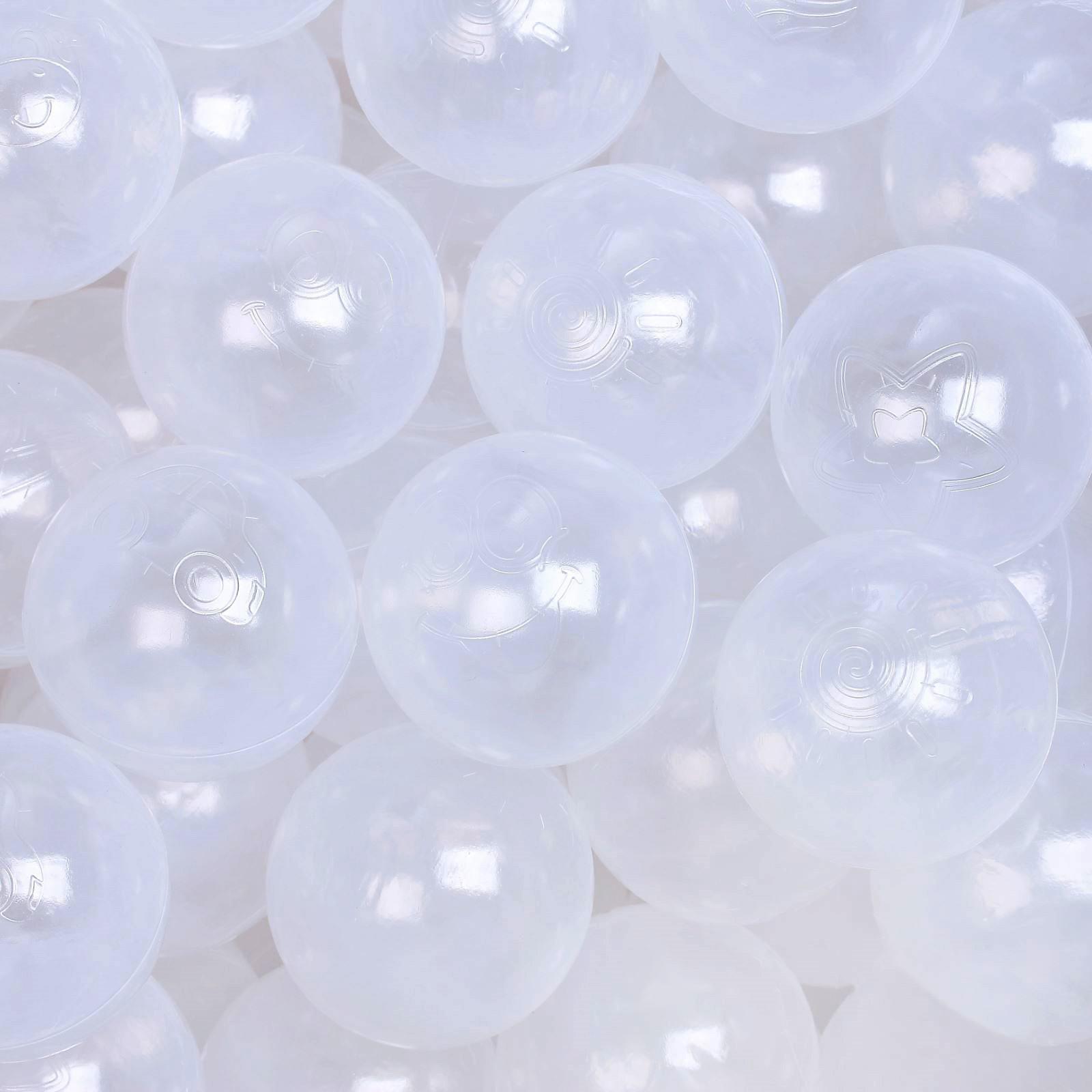 Шарики для сухого бассейна Соломон с рисунком диаметр шара 7 5 см набор 150 штук цвет прозрачный - фото 2
