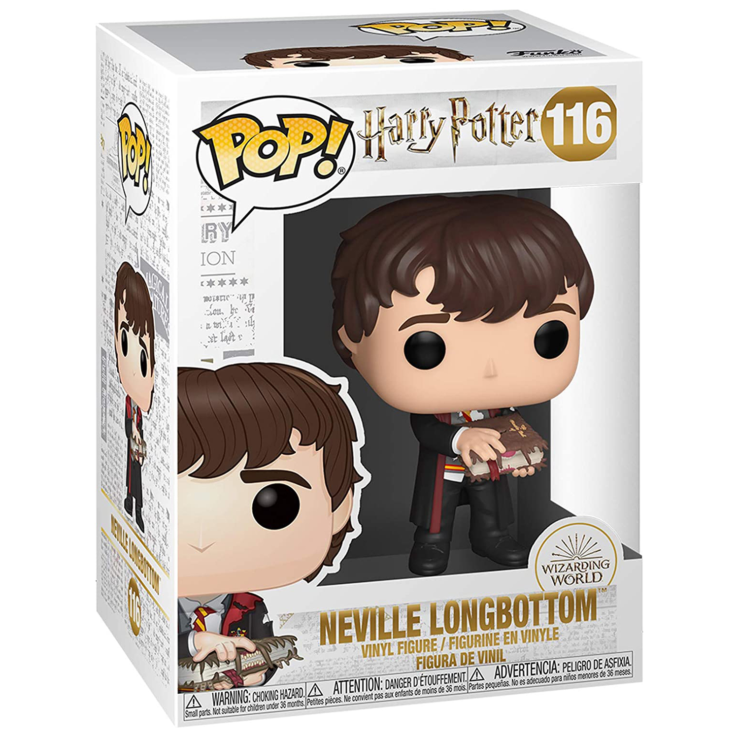 Фигурка Funko POP! Harry Potter/Гарри Поттер S10 Neville Longbottom w/Monster Book (116) 48068 - фото 2