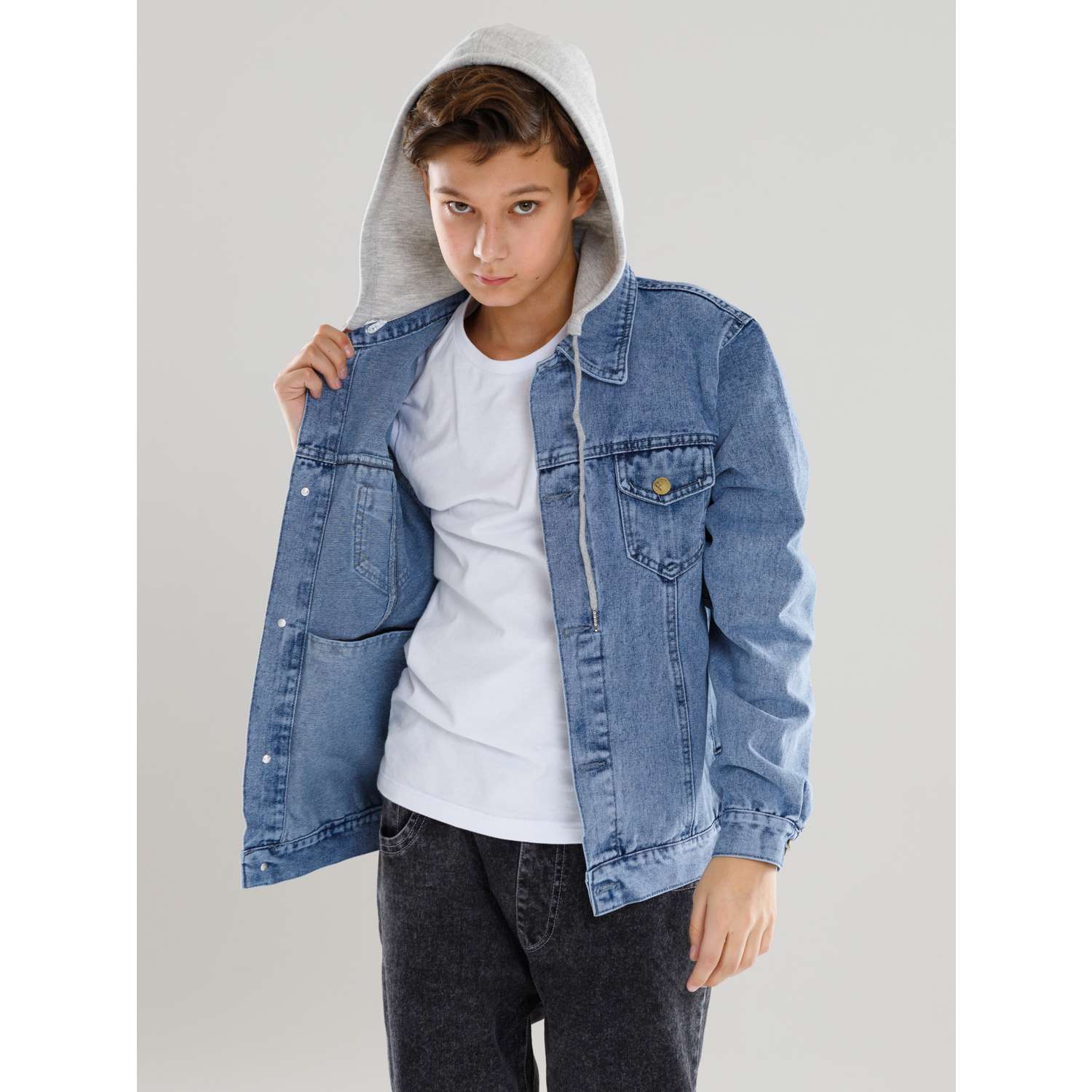Куртка джинсовая СИНИЙ МИР M1012-D63 - фото 13
