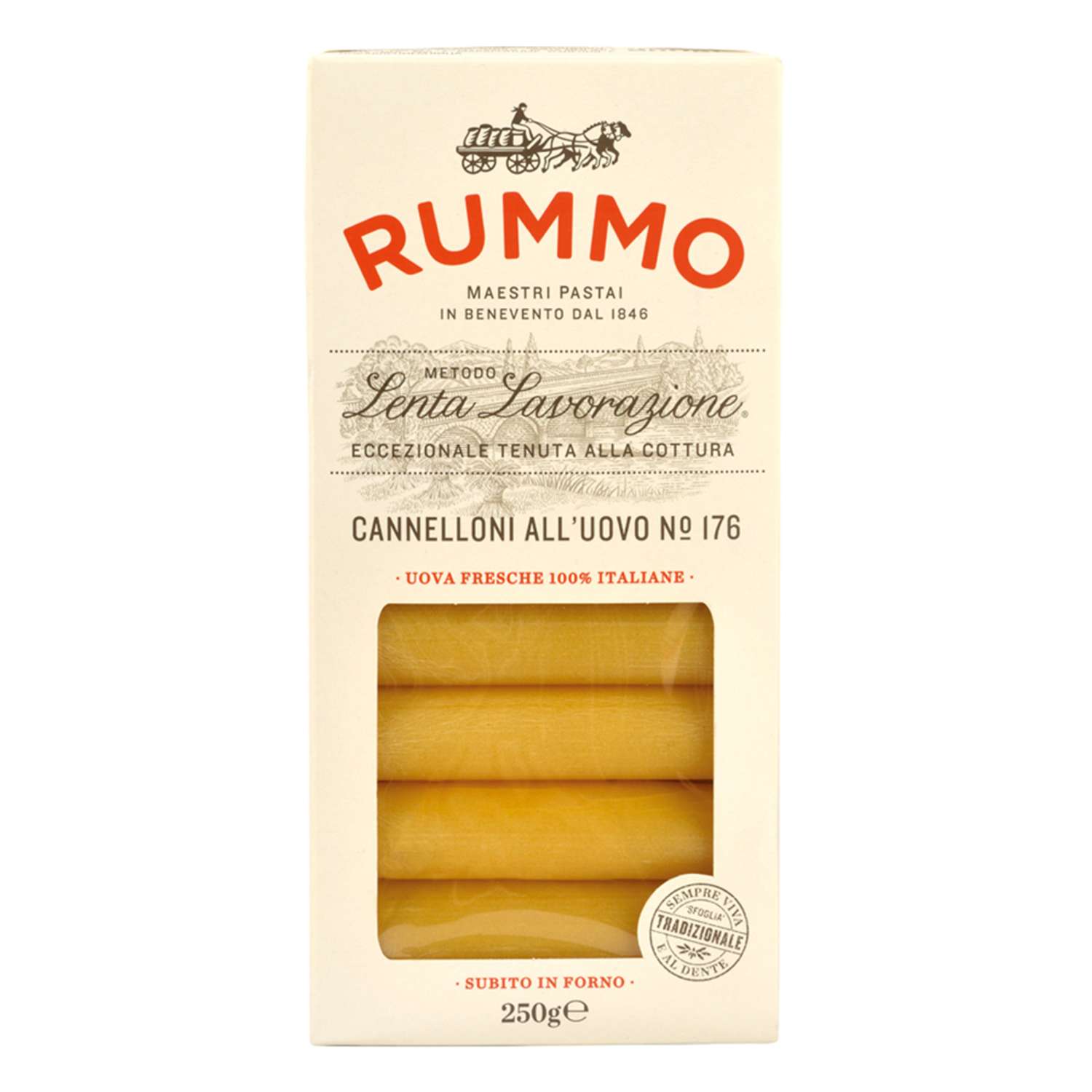 Макароны Rummo итальянская классическая яичная паста Каннеллони №176 250 г - фото 1