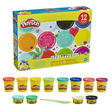 Набор игровой Play-Doh Яркое удовольствие 12банок F19895L0