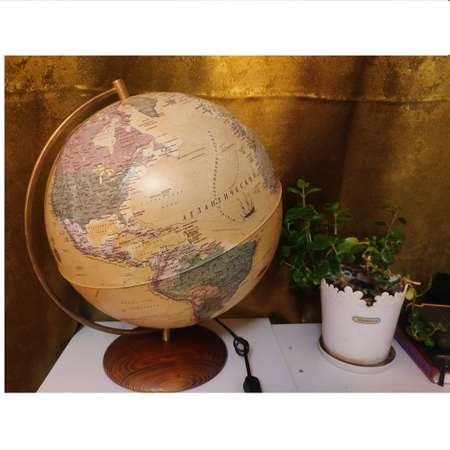 Глобус Globen Антик на подставке из натурального дерева с подсветкой 32 см