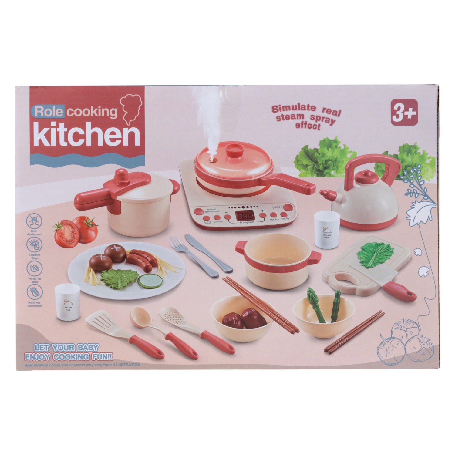Игровой набор посуды для детей Baby and Kids Юный повар кухня ES56464 - фото 13