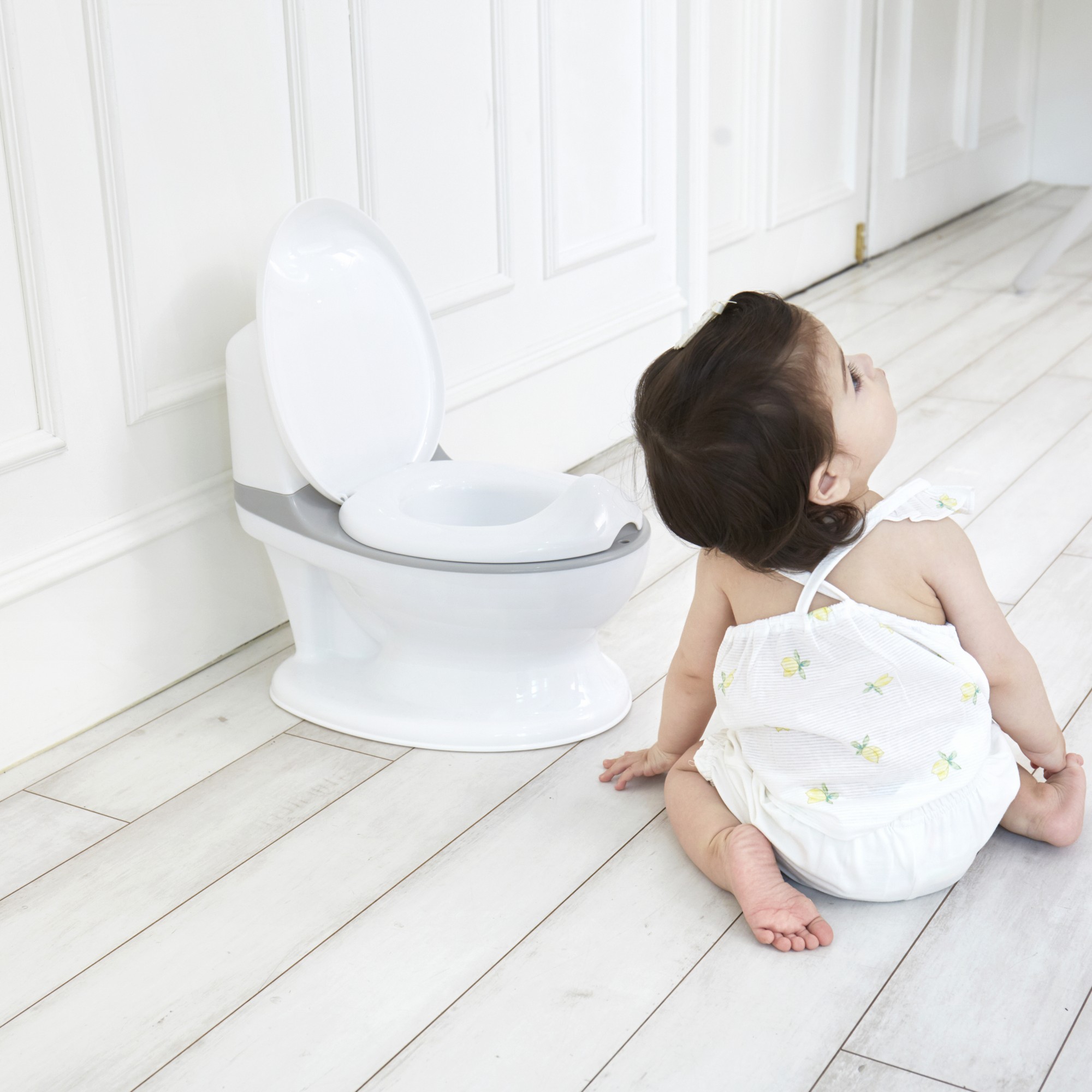 Детский горшок Ifam EASY DOING BABY POTTY со звуком серый - фото 5