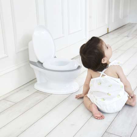 Детский горшок Ifam EASY DOING BABY POTTY со звуком серый