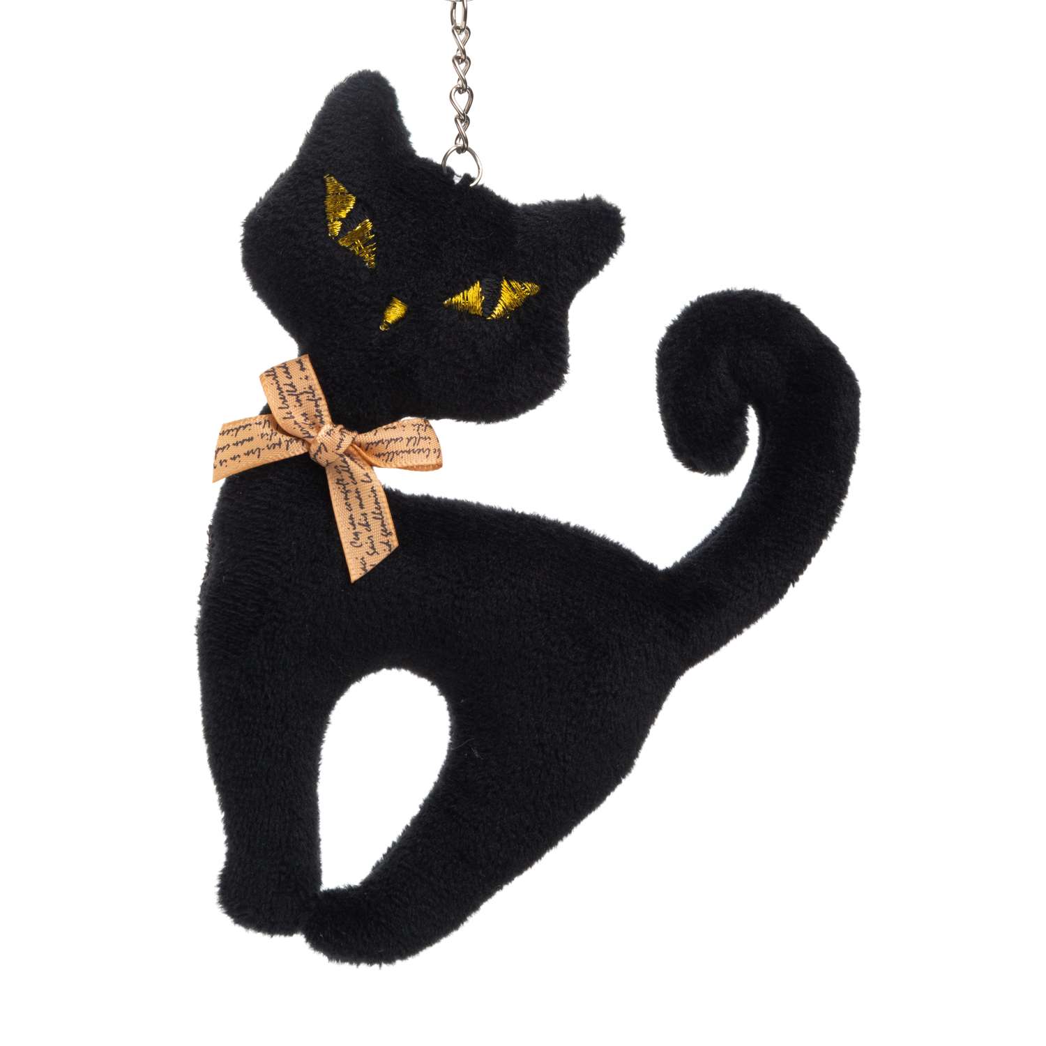 Игрушка мягкая Чёрная кошка Феникс-Презент чёрный - фото 1