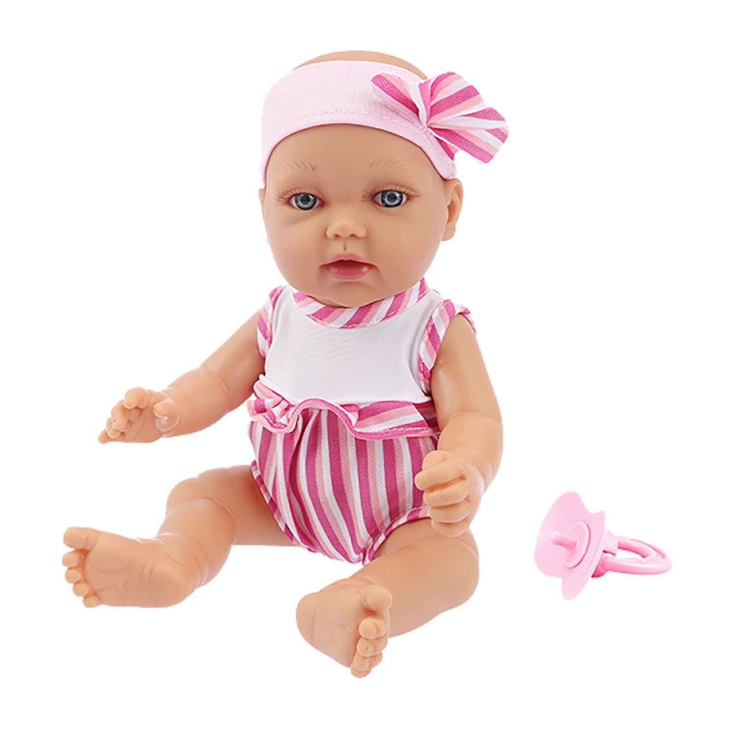 Кукла 1TOY Premium реборн 28 см в боди с повязкой на голове Т14112 - фото 1