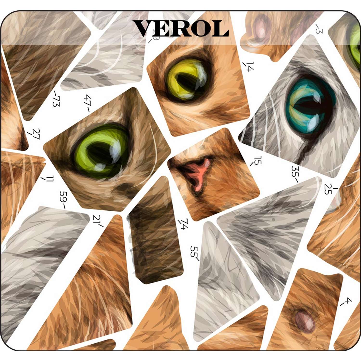 Набор для творчества VEROL Котики рисуем наклейками по номерам - фото 7
