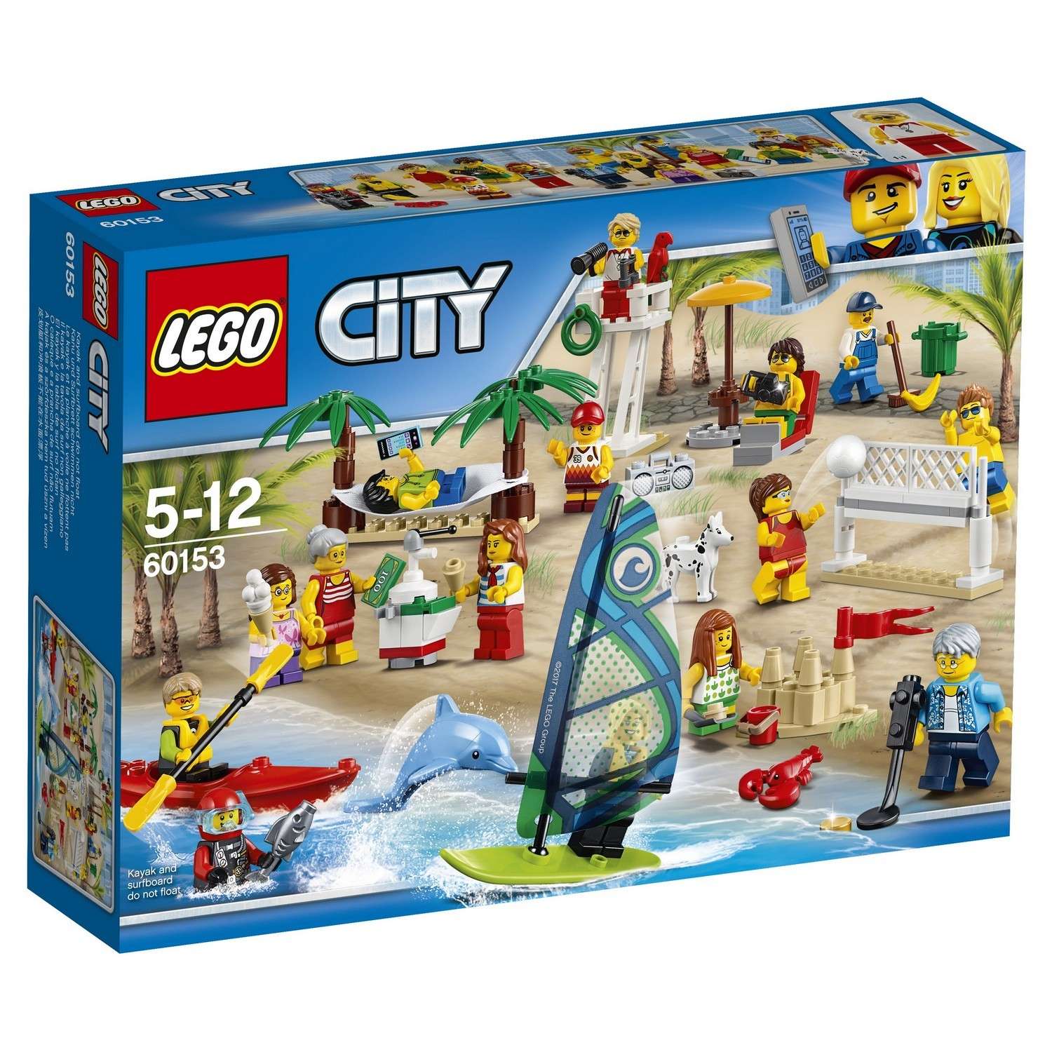 Конструктор LEGO City Town Отдых на пляже - жители LEGO CITY (60153) - фото 2