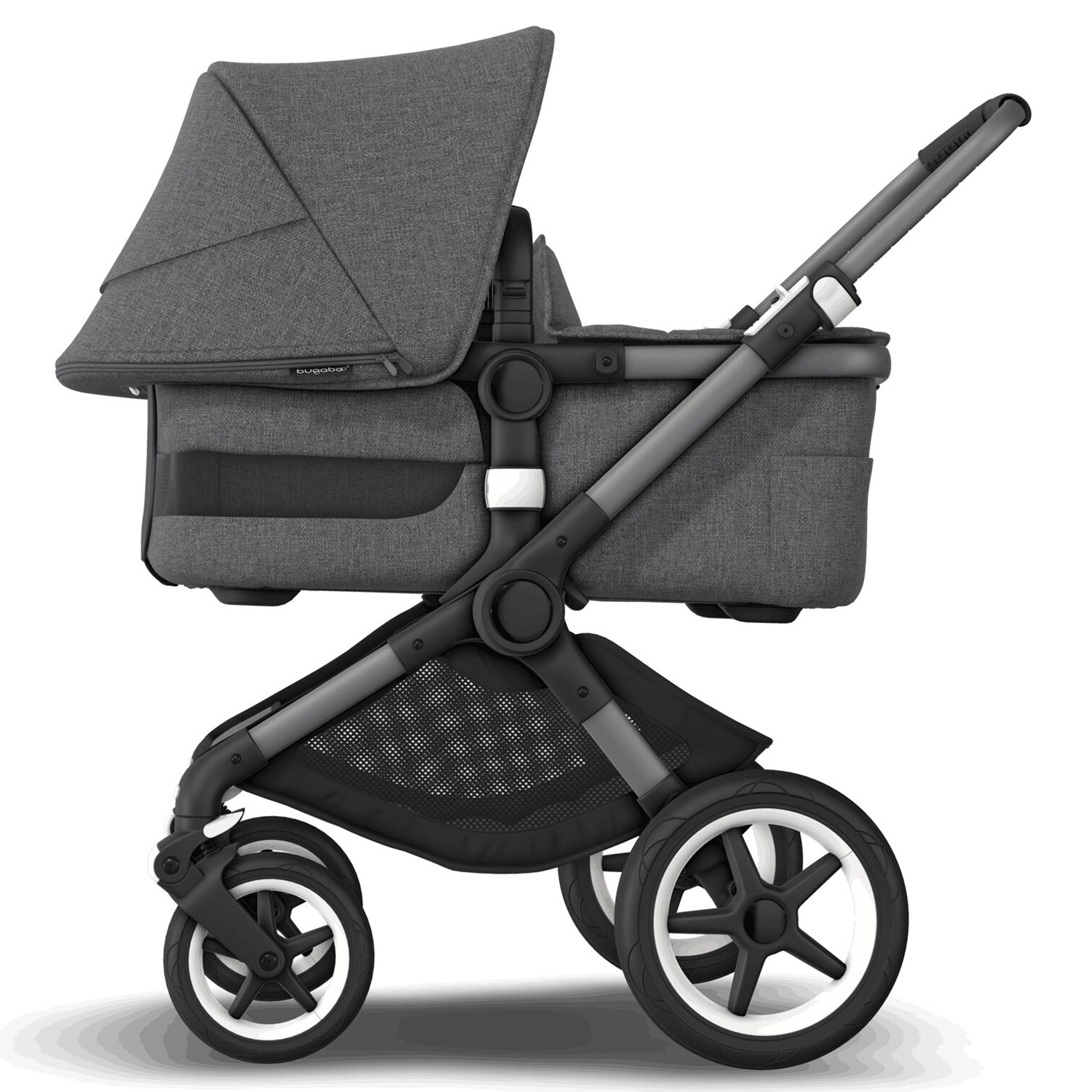 Коляска 2в1 Bugaboo Fox3 Complete Graphite Grey Melange-Grey Melange 2306010001 - фото 4