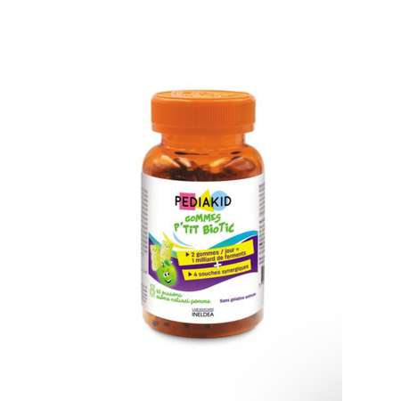 БАД Pediakid Пастилки с пробиотиками Gommes Для нормального функционирования кишечной флоры 60 шт