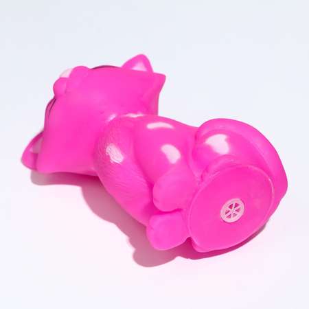 Игрушка Пижон пищащая «Кошечка» для собак 10 см розовая