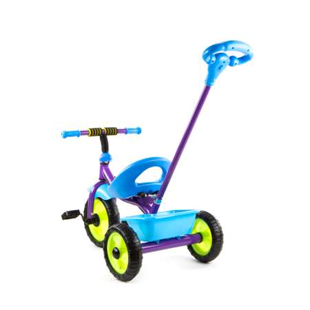 Велосипед трехколесный Navigator Trike с родительской ручкой синий