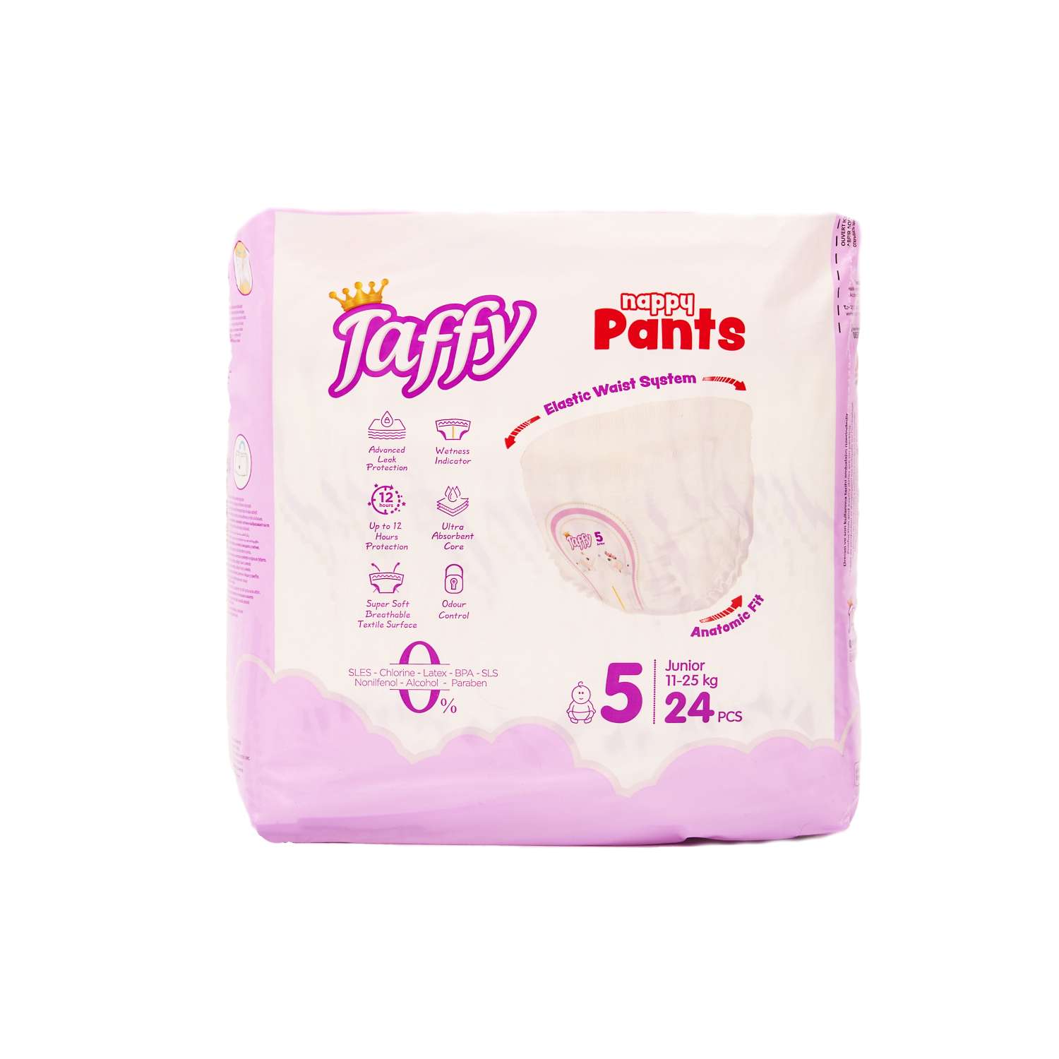Подгузники-трусики Taffy Premium Care happy Pants 5 Junior 11-25 кг 24 шт - фото 2