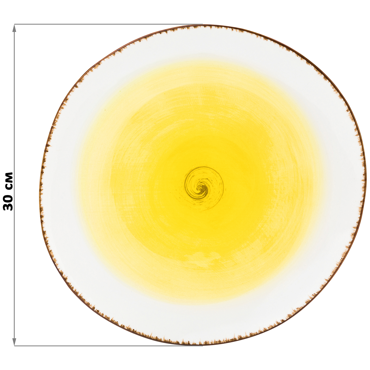 Блюдо Elan Gallery сервировочное 30х30х2.7 см Кантри. желтое - фото 2