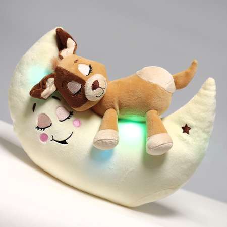 Ночник детский Лунатики Зверюшки-баюшки Собака с функциями музыка свет ночник