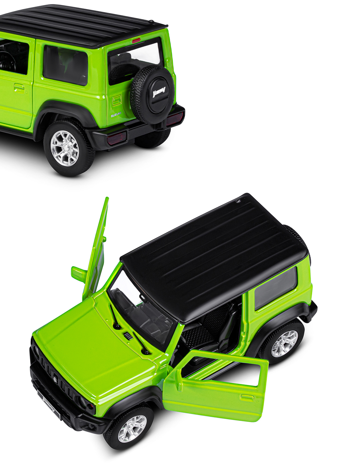 Внедорожник АВТОпанорама Suzuki Jimny 1:32 зеленый JB1251560 - фото 8